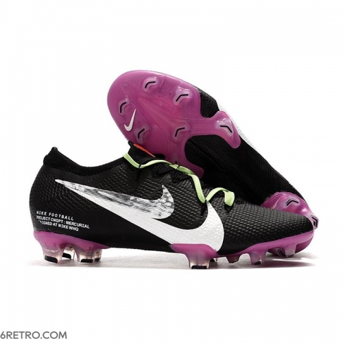 Nike Mercurial Vapor 13 Elite Firm Ground Black Purple White Silver Football Boots Nike Mercurial Vapor 13 Elite Firm Ground Black Purple White Silver Football Boots