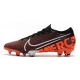 Nike Mercurial Vapor 13 Elite Firm Ground Black White Hyper Crimson Football Boots