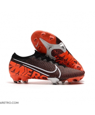 Nike Mercurial Vapor 13 Elite Firm Ground Black White Hyper Crimson Football Boots