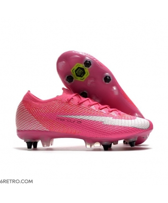 Nike Mercurial Vapor 13 Elite SG Anti-Clog X Mbappe Pink Blast White Black Football Boots
