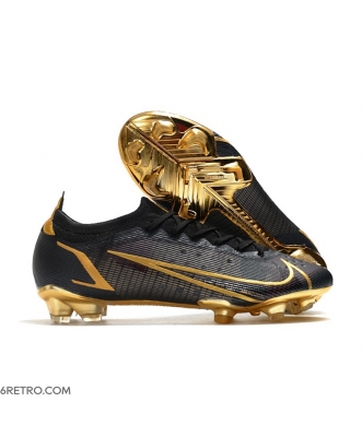 Nike Mercurial Vapor 14 Elite Firm Ground Black Gold Football Boots
