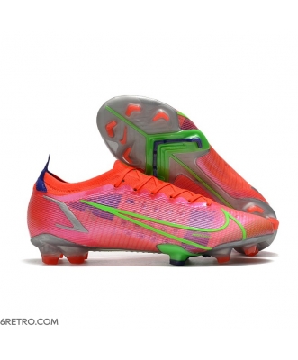 Nike Mercurial Vapor 14 Elite Firm Ground Bright Crimson Metallic Silver Football Boots