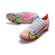 Nike Mercurial Vapor 14 Elite Firm Ground Dragonfly - White Metallic Silver Dark Raisin Football Boots