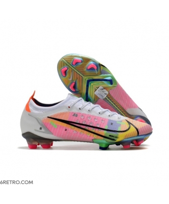 Nike Mercurial Vapor 14 Elite Firm Ground Dragonfly - White Metallic Silver Dark Raisin Football Boots