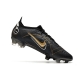Nike Mercurial Vapor 14 Elite Firm Ground Shadow - Black Metallic Gold Metallic Silver Football Boots