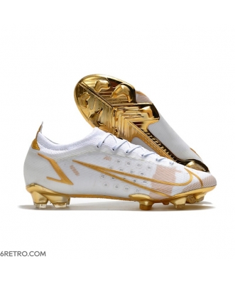 Nike Mercurial Vapor 14 Elite Firm Ground White Golden Football Boots