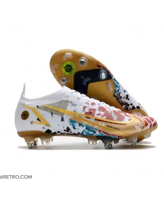 Nike Mercurial Vapor 14 Elite SG-Pro AC Soft-Ground White Red Golden Football Boots