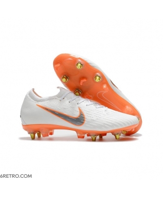 Nike Mercurial Vapor XII Elite Anti-Clog SG-Pro White Orange Football Boots