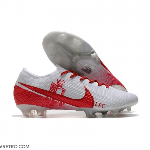 Nike Mercurial Vapor XIII Elite 360 Firm Ground LFC White Red Football Boots Nike Mercurial Vapor XIII Elite 360 Firm Ground LFC White Red Football Boots
