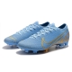 Nike Mercurial Vapor XIII Elite Firm Ground Blue Gold Football Boots