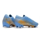 Nike Mercurial Vapor XIII Elite Firm Ground Blue Gold Football Boots