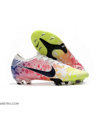 Nike Mercurial Vapor XIII Elite Firm Ground Neymar White Black Racer Blue Volt Football Boots