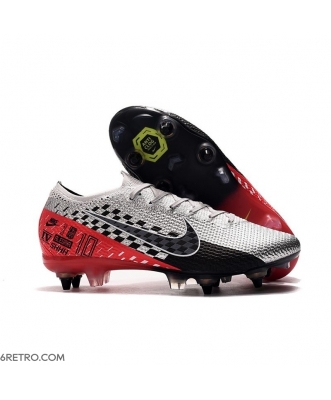 Nike Mercurial Vapor XIII Elite SG-Pro AC Neymar Chrome Black Red Football Boots