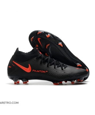 Nike Phantom GT Dynamic Fit Elite Firm Ground Black Chili Red Smoke Grey Football Boots