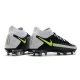 Nike Phantom GT Dynamic Fit Elite Firm Ground Black Gray Yellow Football Boots