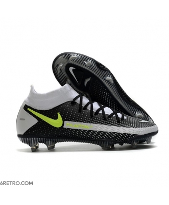Nike Phantom GT Dynamic Fit Elite Firm Ground Black Gray Yellow Football Boots