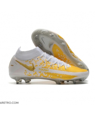 Nike Phantom GT Dynamic Fit Elite Firm Ground White Golden Football Boots
