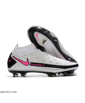 Nike Phantom GT Dynamic Fit Elite Firm Ground White Pink Black Football Boots