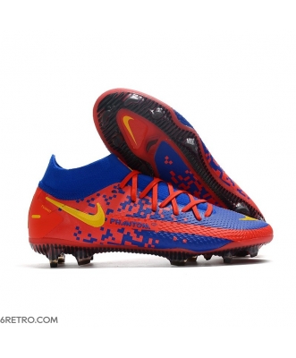 Nike Phantom GT Elite DF Firm Ground Firm Ground Crimson Blue Yellow Football Boots