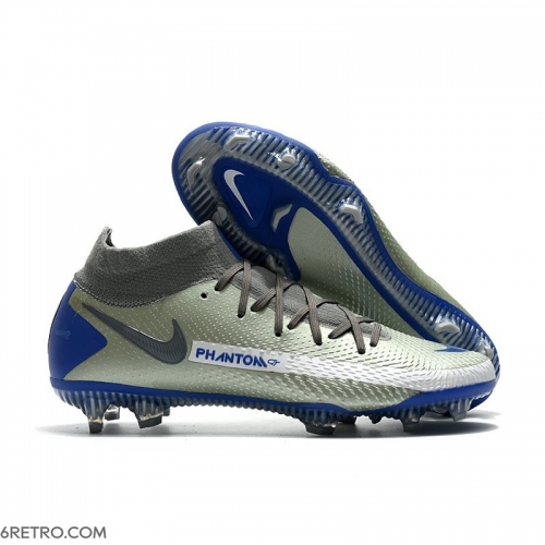 Nike Phantom GT Elite DF Firm Ground Firm Ground Gray Blue Football Boots Nike Phantom GT Elite DF Firm Ground Firm Ground Gray Blue Football Boots