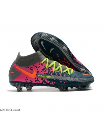 Nike Phantom GT Elite DF Firm Ground Firm Ground Gray Cyan Pink Football Boots