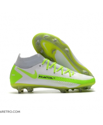 Nike Phantom GT Elite DF Firm Ground Firm Ground White Green Football Boots
