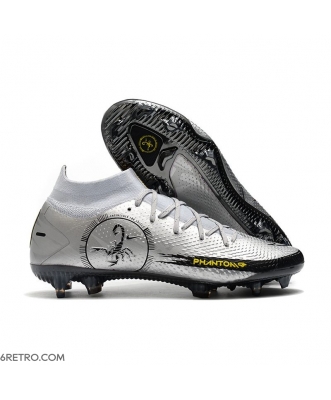 Nike Phantom GT Elite DF Firm Ground Pure Platinum Metallic Silver Black Football Boots