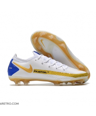 Nike Phantom GT Elite Firm Ground White Golden Blue Football Boots