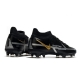 Nike Phantom GT II Elite DF Firm Ground Black Metallic Dark Grey Metallic Gold Football Boots