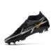Nike Phantom GT II Elite DF Firm Ground Black Metallic Dark Grey Metallic Gold Football Boots