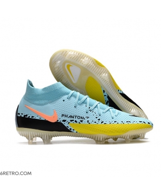 Nike Phantom GT II Elite DF Firm Ground Glacier Ice Black Yellow Strike Football Boots