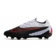 Nike Phantom GX Elite Firm Ground Black Grey Red Football Boots