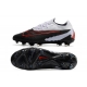 Nike Phantom GX Elite Firm Ground Black Grey Red Football Boots