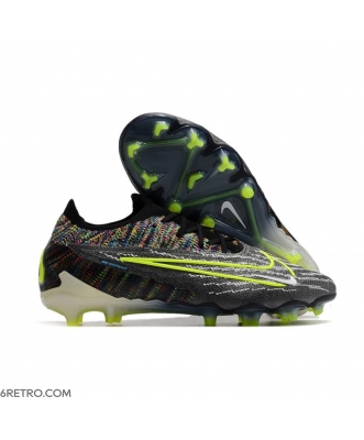 Nike Phantom GX Elite Firm Ground Black Volt White Blue Glow Football Boots