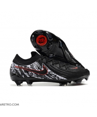 Nike Phantom Luna 2 Elite Firm Ground Low Cut Black White Red Football Boots