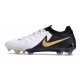 Nike Phantom Luna 2 Elite Firm Ground Low Cut White Black Metallic Gold Coin Football Boots