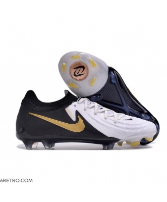 Nike Phantom Luna 2 Elite Firm Ground Low Cut White Black Metallic Gold Coin Football Boots