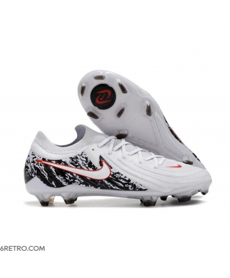 Nike Phantom Luna 2 Elite Firm Ground Low Cut White Black Red Football Boots