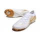 Nike Phantom Luna 2 Elite Firm Ground Low Cut White Gold Football Boots