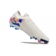 Nike Phantom Luna 2 Elite Firm Ground Low Cut White Pink Blue Football Boots