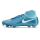 Nike Phantom Luna II Elite Firm Ground High Top Blue White Football Boots
