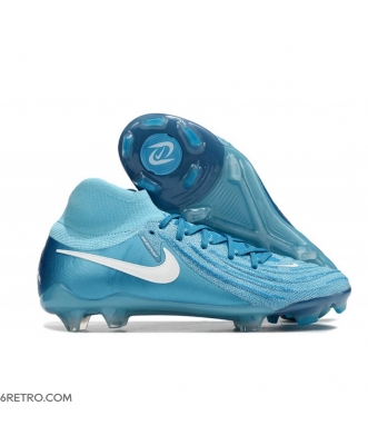 Nike Phantom Luna II Elite Firm Ground High Top Blue White Football Boots