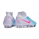 Nike Phantom Luna II Elite Firm Ground High Top Blue White Pink Football Boots