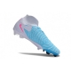 Nike Phantom Luna II Elite Firm Ground High Top Blue White Pink Football Boots