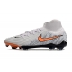 Nike Phantom Luna II Elite Firm Ground High Top Grey Orange Football Boots