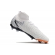 Nike Phantom Luna II Elite Firm Ground High Top Grey Orange Football Boots