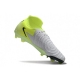 Nike Phantom Luna II Elite Firm Ground High Top Metallic Silver Black Volt Football Boots