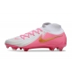 Nike Phantom Luna II Elite Firm Ground High Top Pink White Football Boots