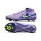 Nike Phantom Luna II Elite Firm Ground High Top Purple Agate Barely Volt Football Boots