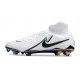 Nike Phantom Luna II Elite Firm Ground High Top White Black Football Boots